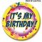 Sparkling Confetti Themed Button - 2 1/4 Inch Fabulous Celebration Accessory | RAHEEV®